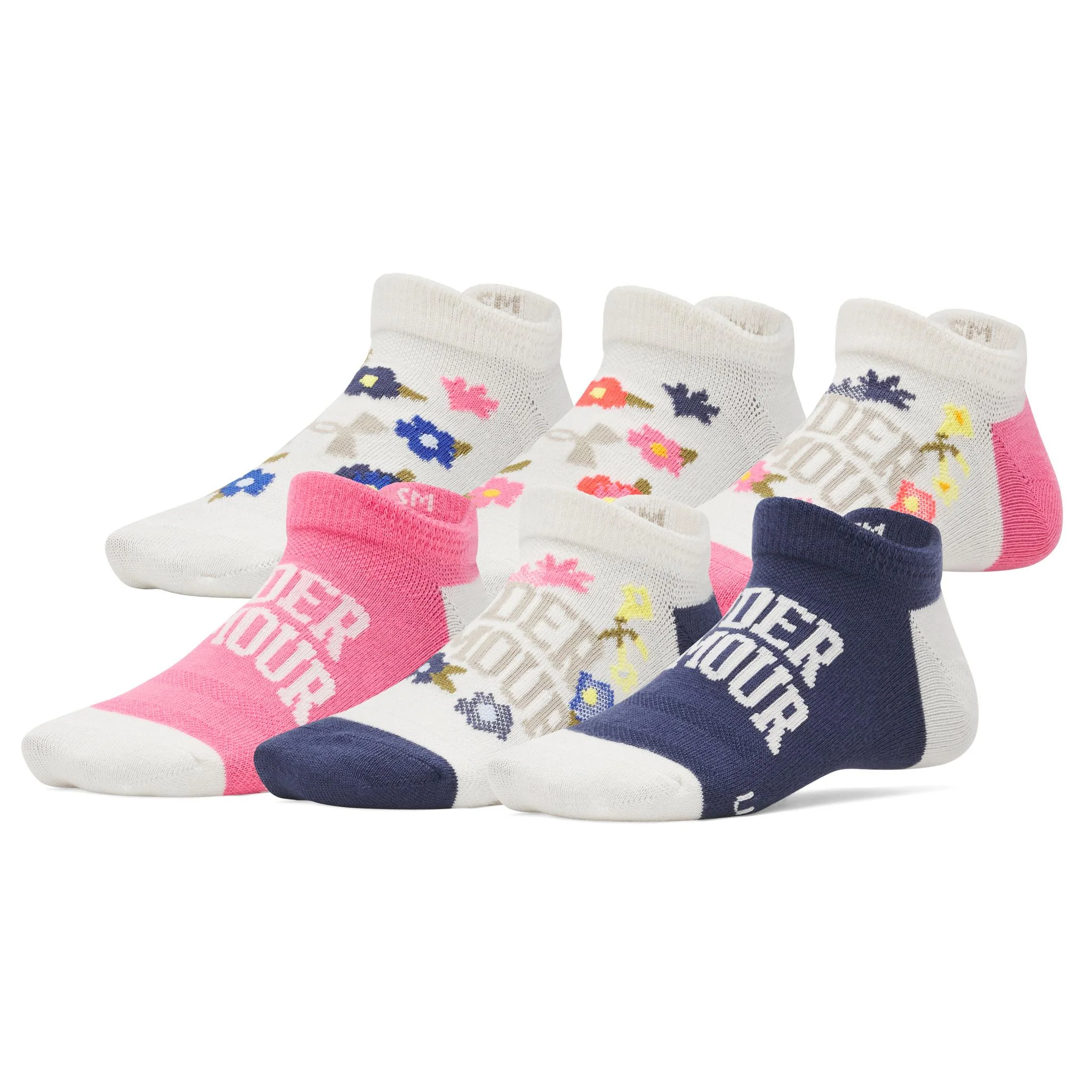 Under Armour Essential No Show Youth Socks - 6 Pack - Image 7