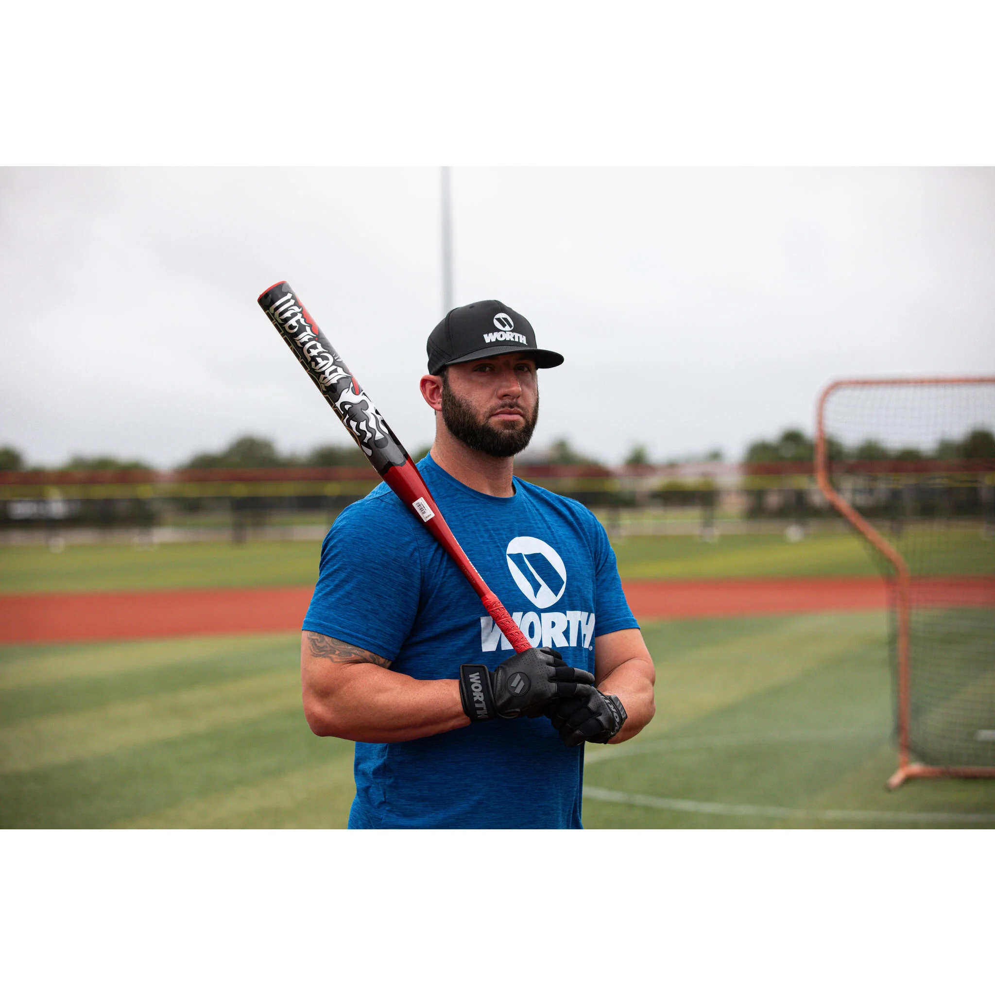 Worth Bedlam Phil Matte Signature USSSA 13" Balanced 1-Piece Slo-Pitch Bat (2025) - Image 7